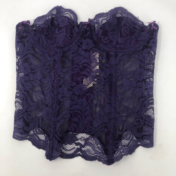 Victoria's Secret Other - Victoria's Secret Gold Label Purple Lace Bustier